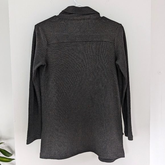 2/15$ Calvin Klein Black Open Front Cardigan - Picture 5 of 7